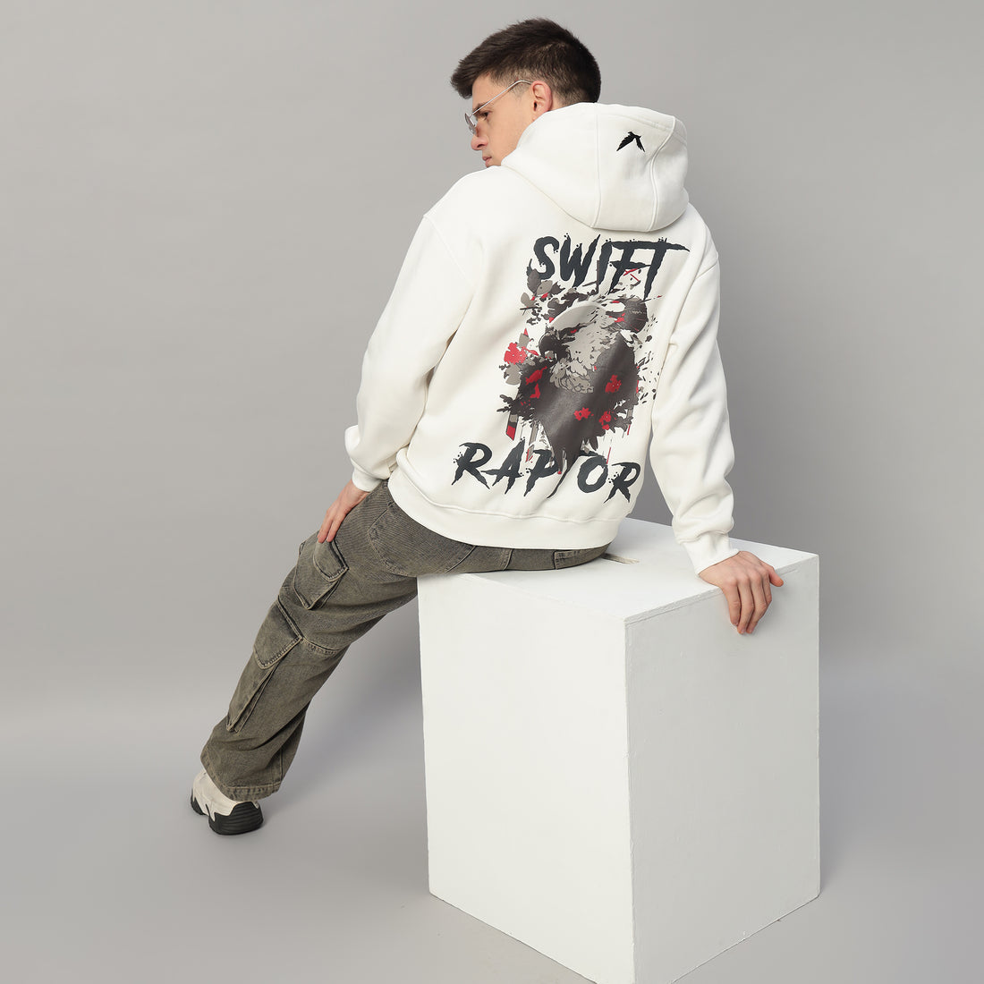 White Swift Raptor Hoodie