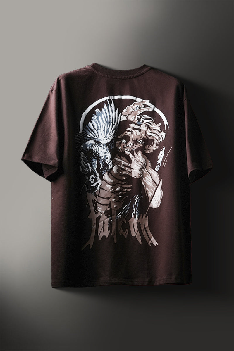 Brown Greece Falcon Oversized T-shirt