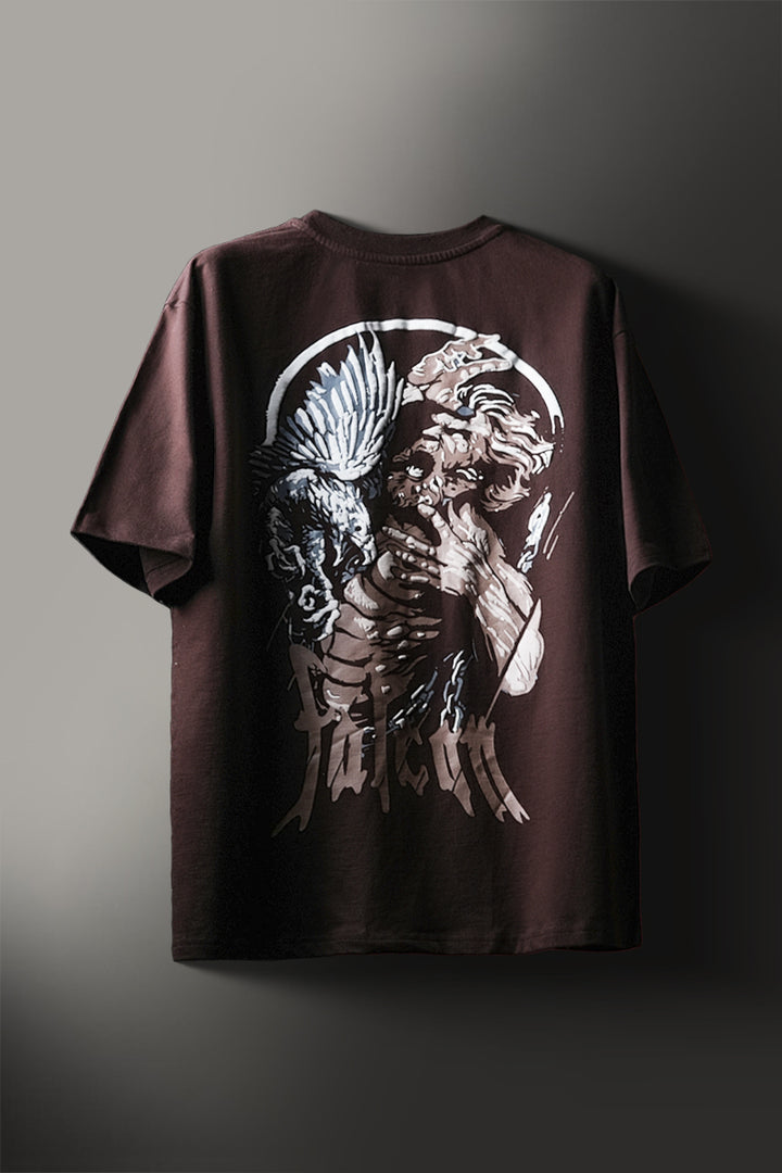 Brown Greece Falcon Oversized T-shirt