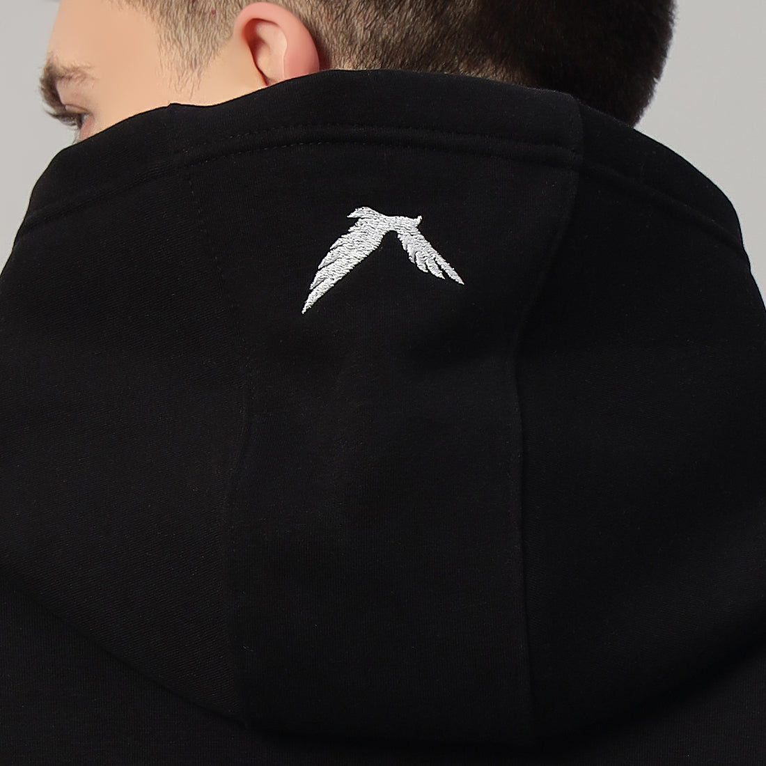 Black Falcon Oversized Hoodie